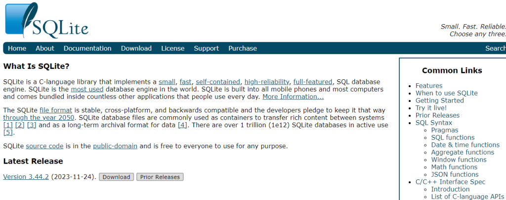 SQLite 